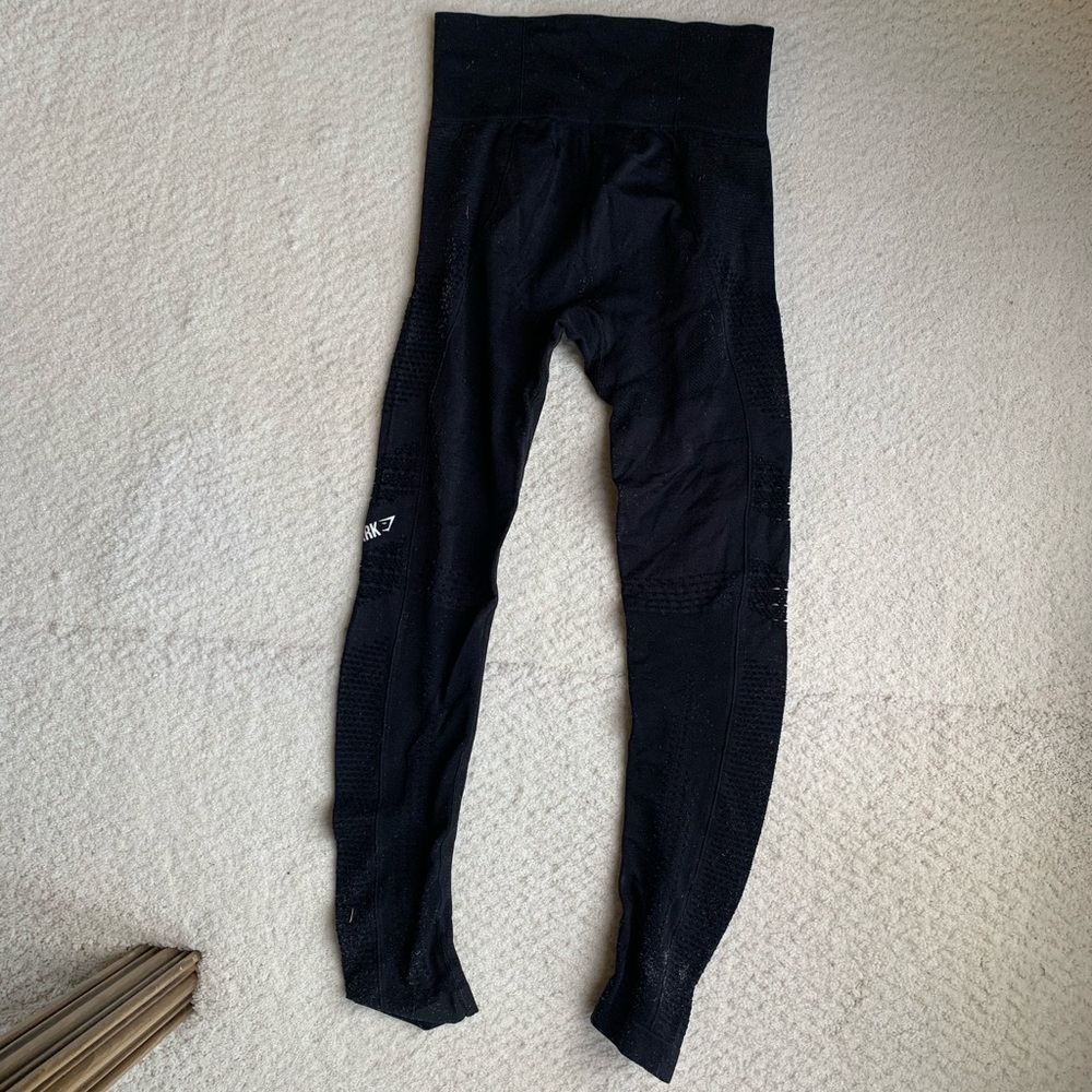 Gymshark Black Leggings. Size S. - Picture 2 of 2
